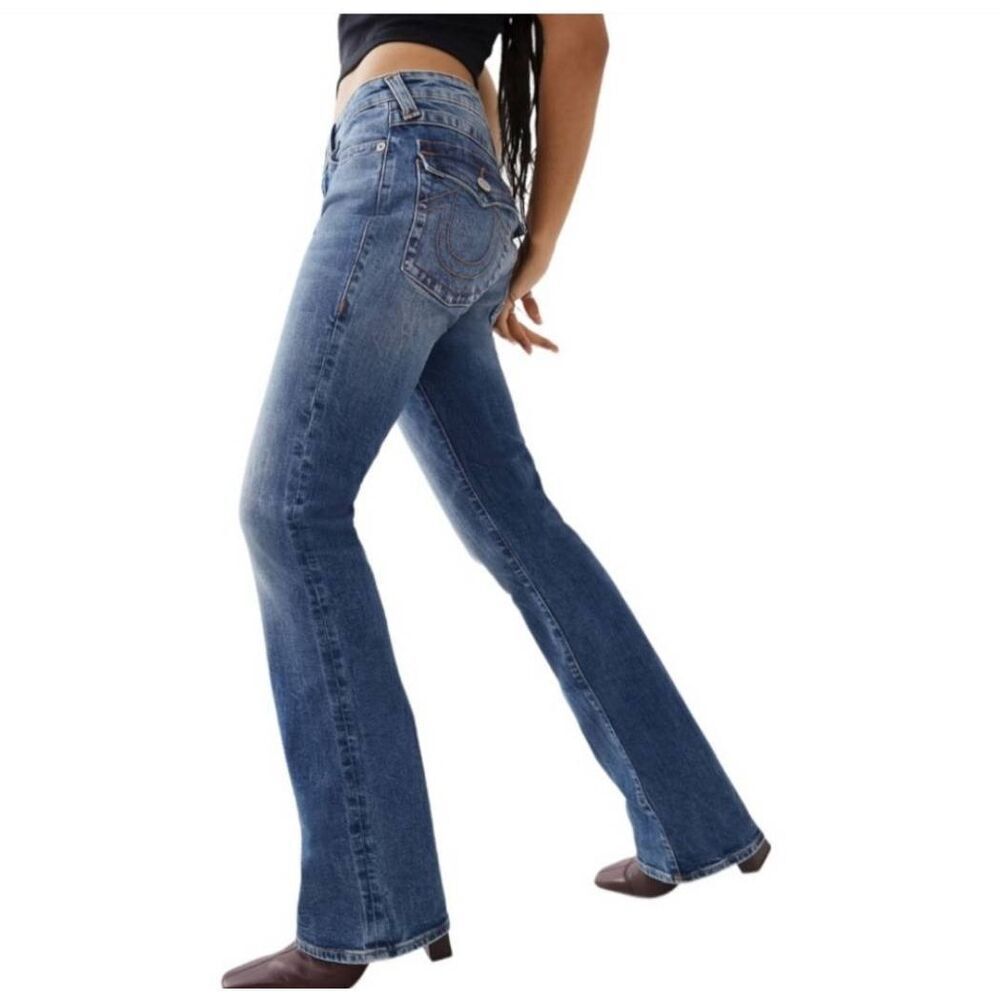 TRUE RELIGION Bridget Stone & Tint Jeans Size 27